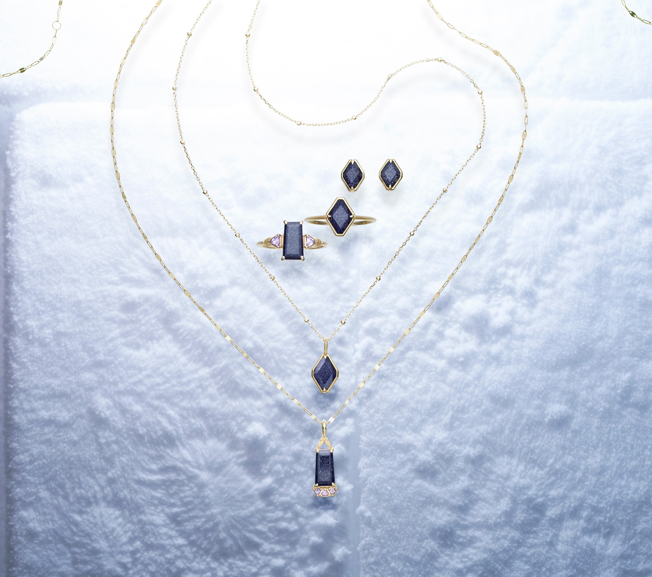 【agete】冬新作の紫金石シリーズ˚✧₊⁎˚✧₊˚✧₊⁎